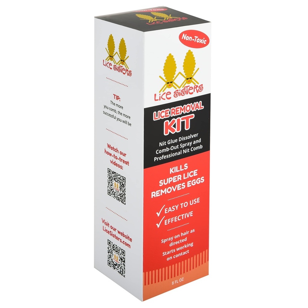 Head Lice Kit - Non-Toxic, Natural Spray Treatment, Comb, Kills Lice & Eggs